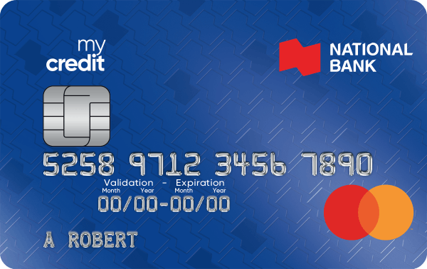 Photo of the mycredit Mastercard credit card
