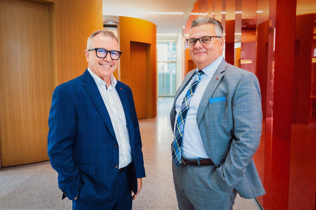 André Boucher and John Athanasiades leaders at National Bank