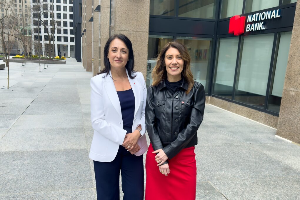 Christine Rodrigues and Jennifer Plenert leaders at National Bank