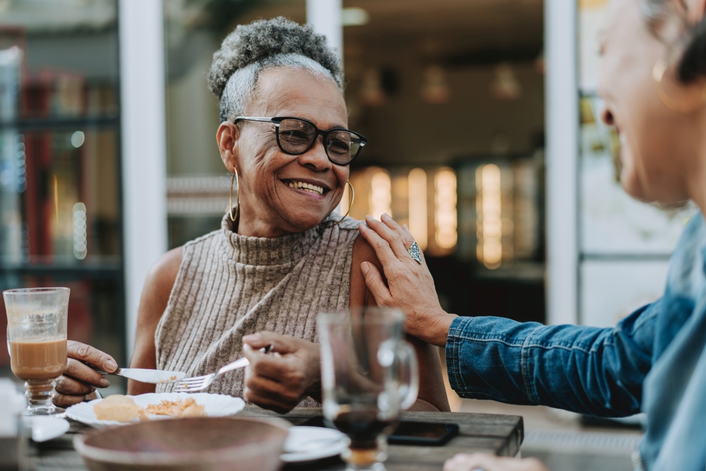 Photo of a smiling retired woman for an article about LIRA withdrawing